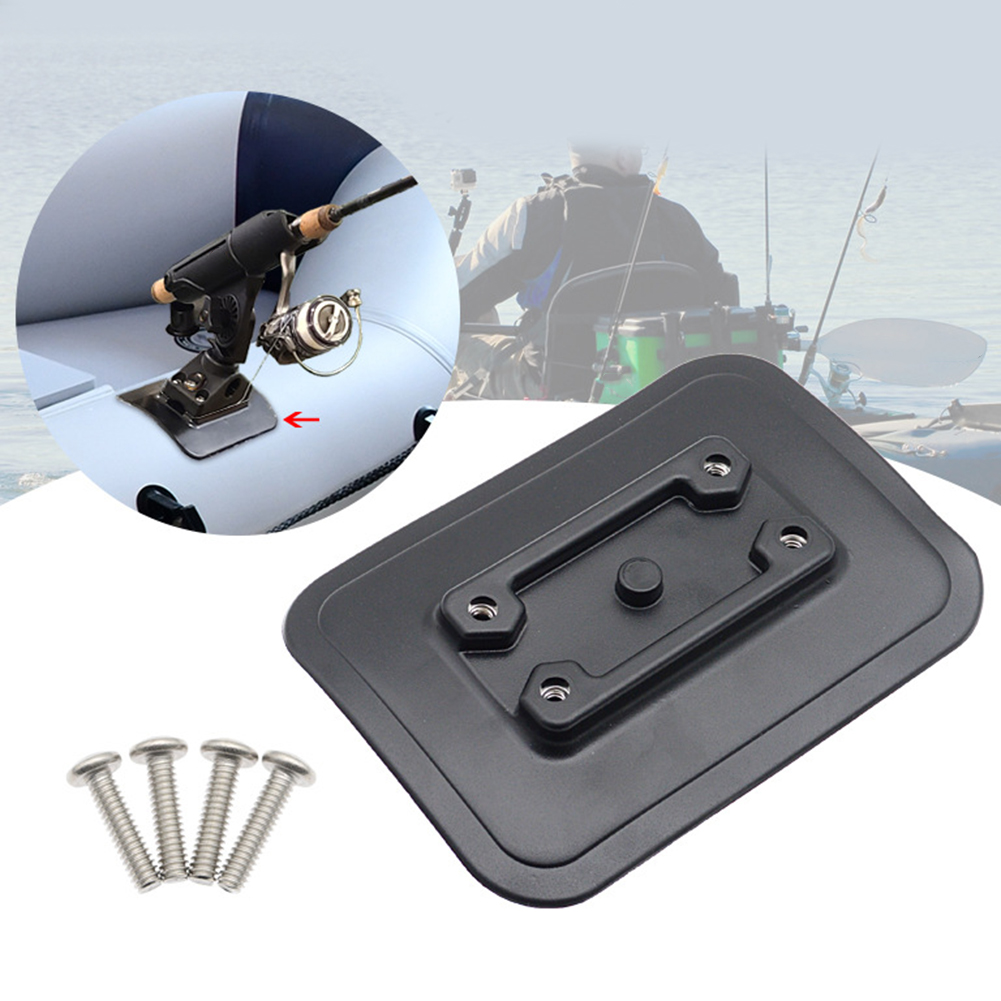 Fishing Kayak Fish Finder Mount - Aufblasbares Boot Angelrutenhalterung Fixierbasis ABS Klebepad