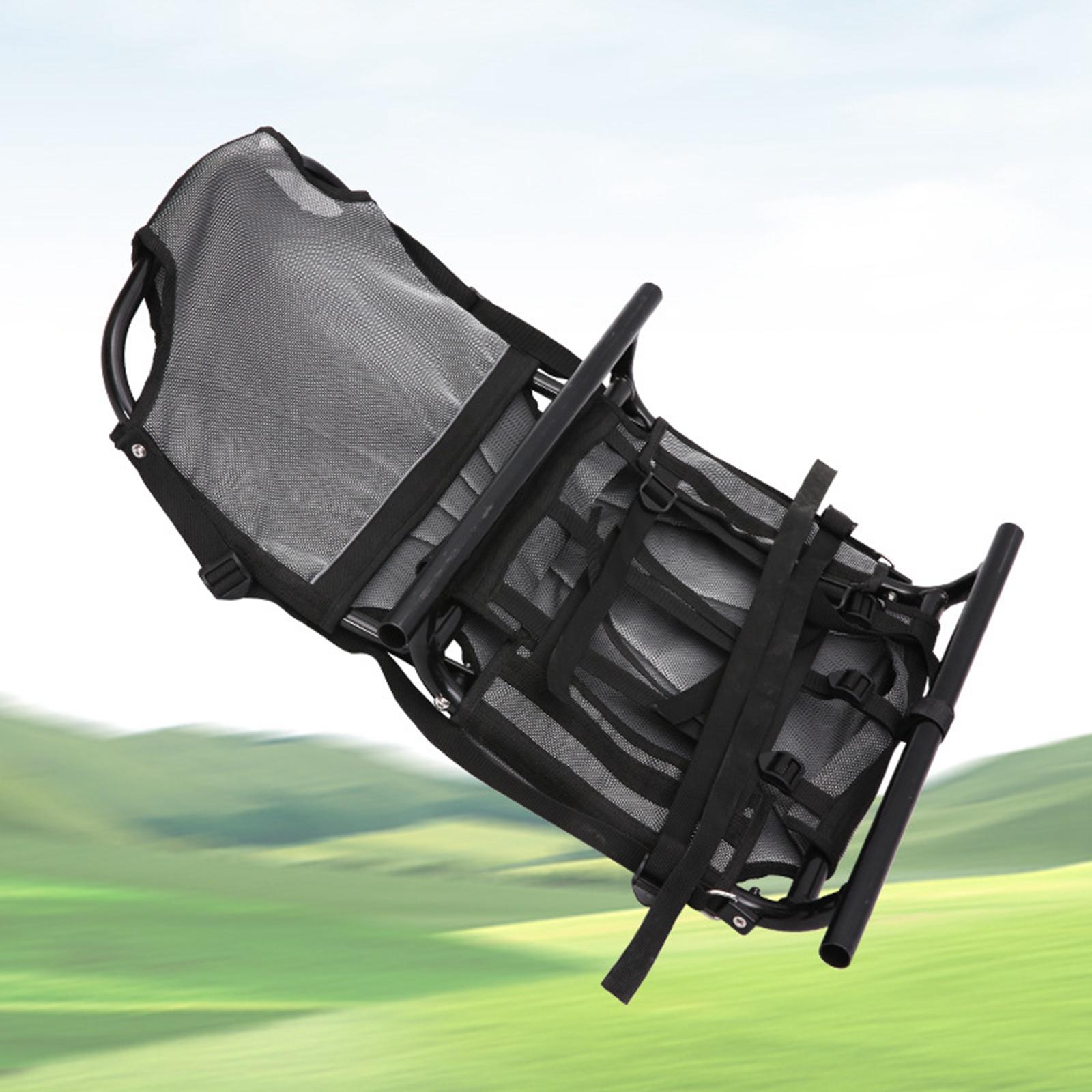 Fishing Kayak Crate - Kajaksitz, tragbar, faltbar, mit Rückenstütze, Premium-Angelsitz