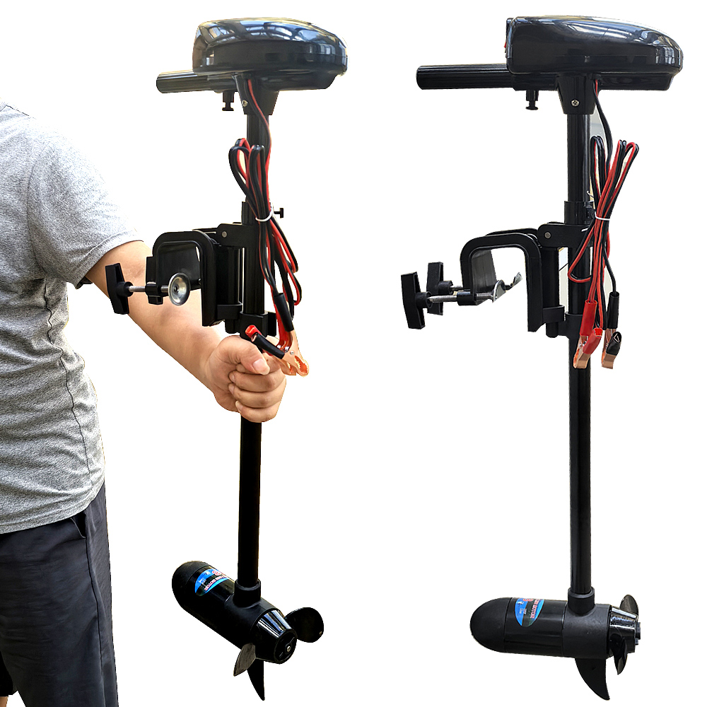 Fishing Kayak Trolling Motor - Elektrischer Bootsmotor 18LBS/28LBS DC-12V Außenbordmotor für