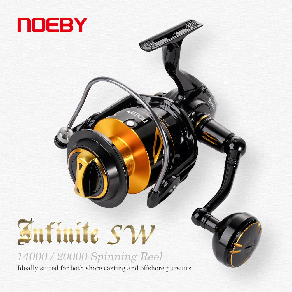 Shimano Reel Stradic - NOEBY Infinite Hochleistungs-Salzwasser-Spinnrolle 14000-20000 Edelstahlgetriebe Wasserdichte