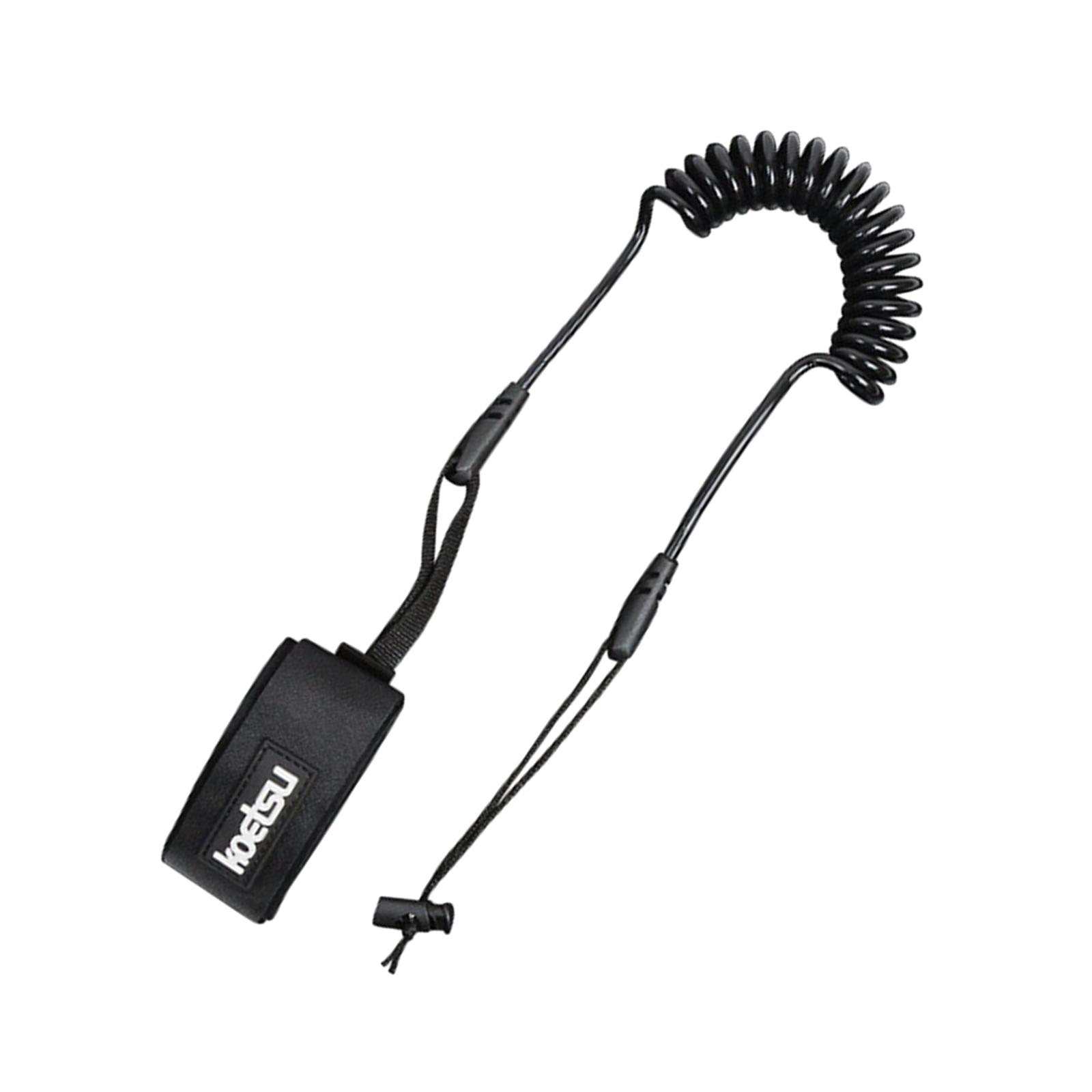 Fishing Kayak Paddle Leash - Kajak-Paddel-Leash, Spiralförmiger Kajak-Paddel-Handgelenkriemen für Angelruten und