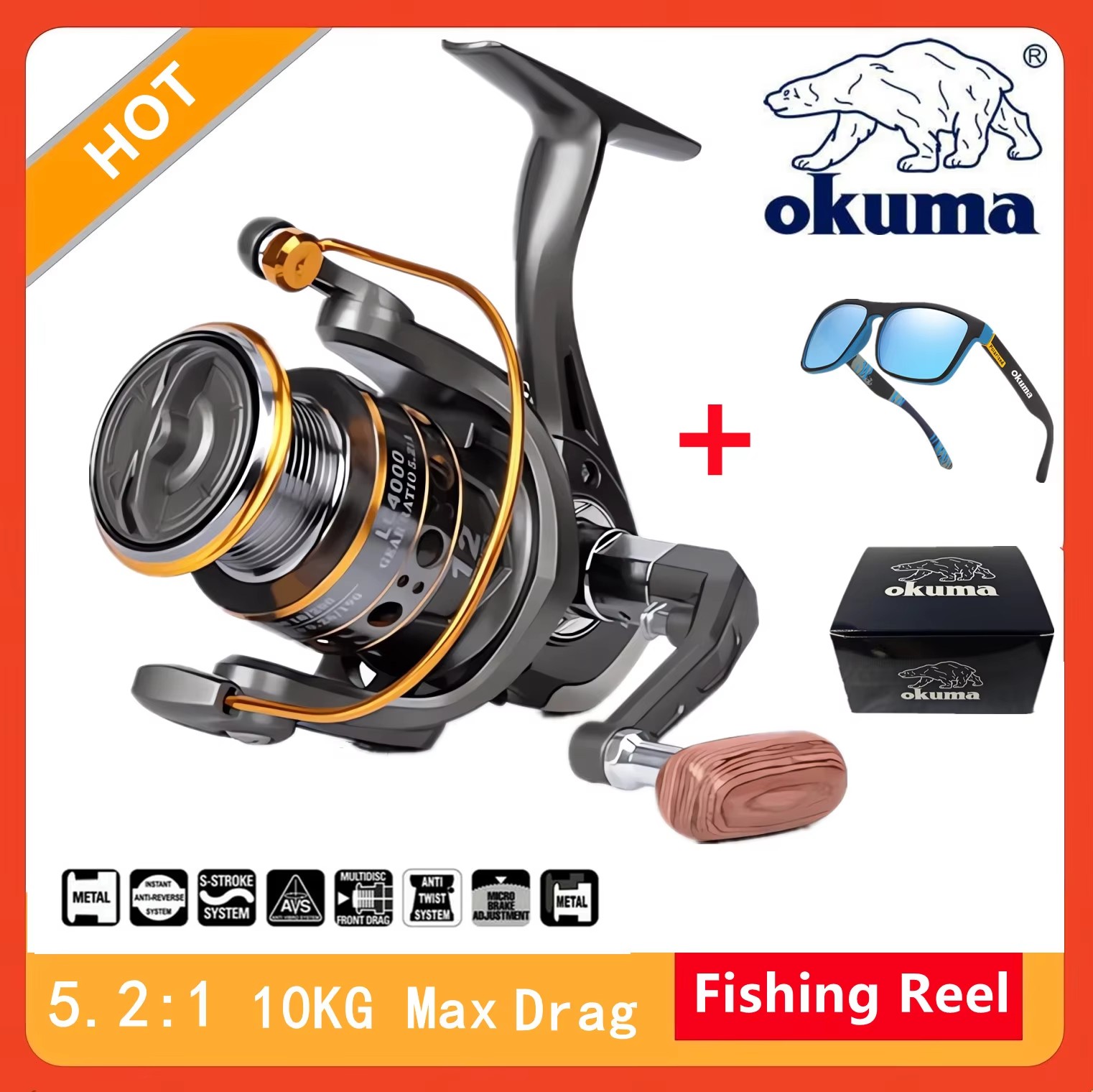 Okuma Hochgeschwindigkeits-Ang – Daiwa Reel Fuego Bewertung und Preis