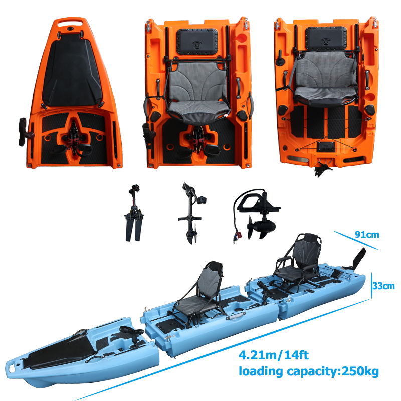 14FT 2-Personen Abnehmbares Pe – Fishing Kayak Sit In Bewertung und Preis